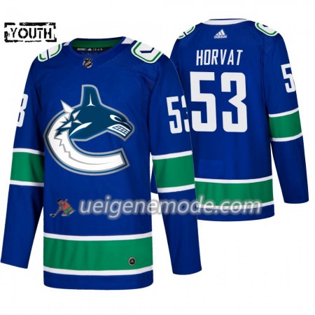 Kinder Eishockey Vancouver Canucks Trikot Bo Horvat 53 Adidas 2019-2020 Blau Authentic
